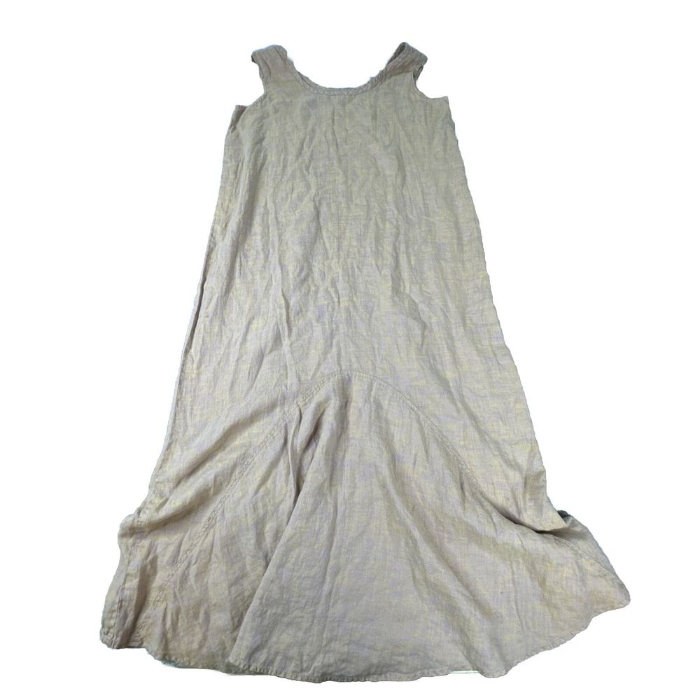 FLAX by Jeanne Engelhart Tank Maxi Dress Size S Peach